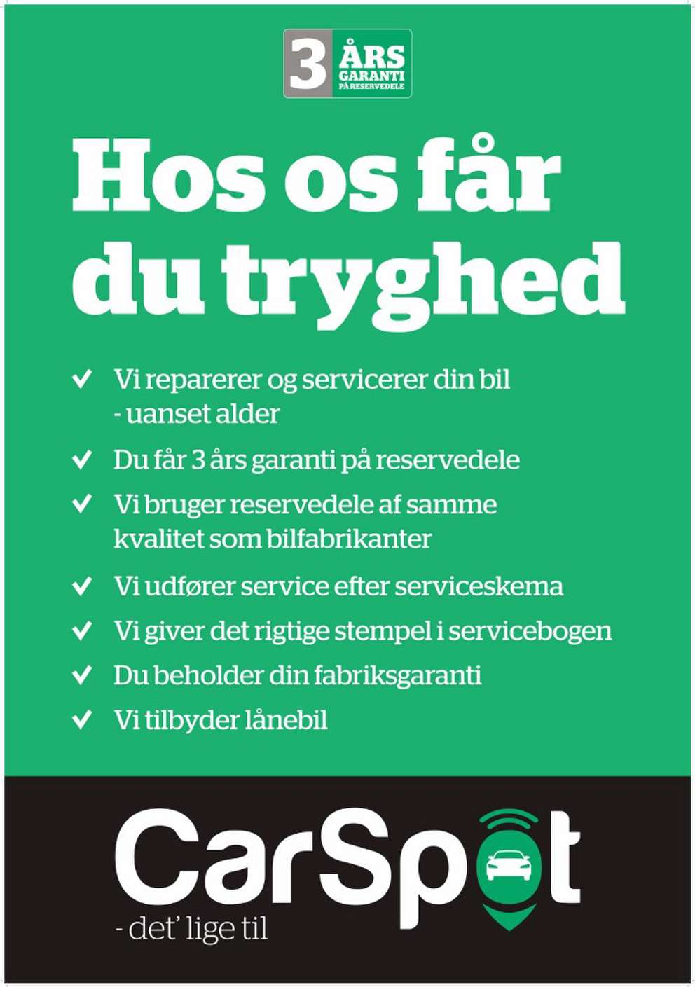 Besøg vores eget værksted - og nyd vores Lounge mens din bil serviceres